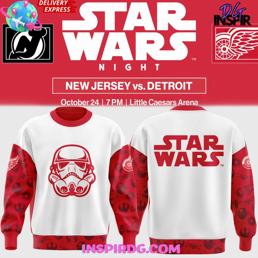 -Detroit Red Wings x Star Wars Night 2024 Sweatshirt