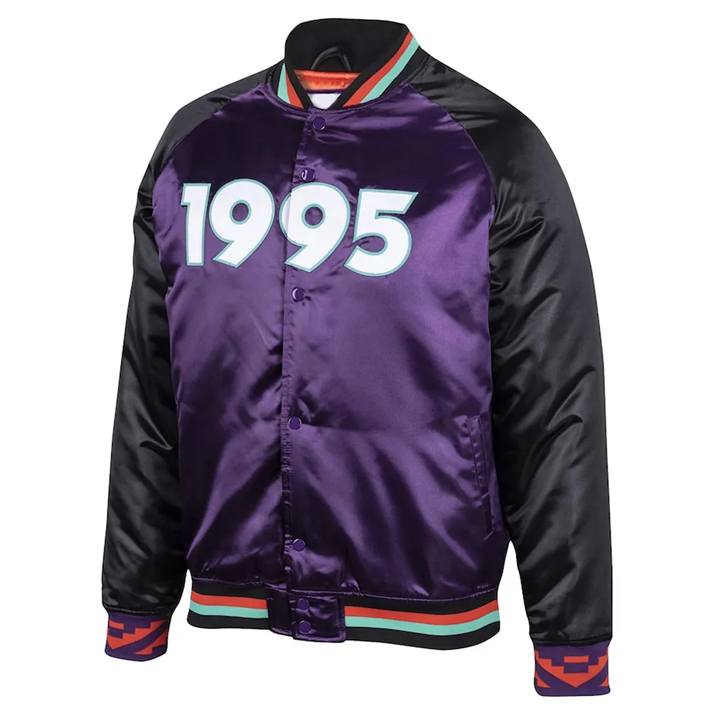 1995 NBA All-Star Game Purple and Black Satin Jacket