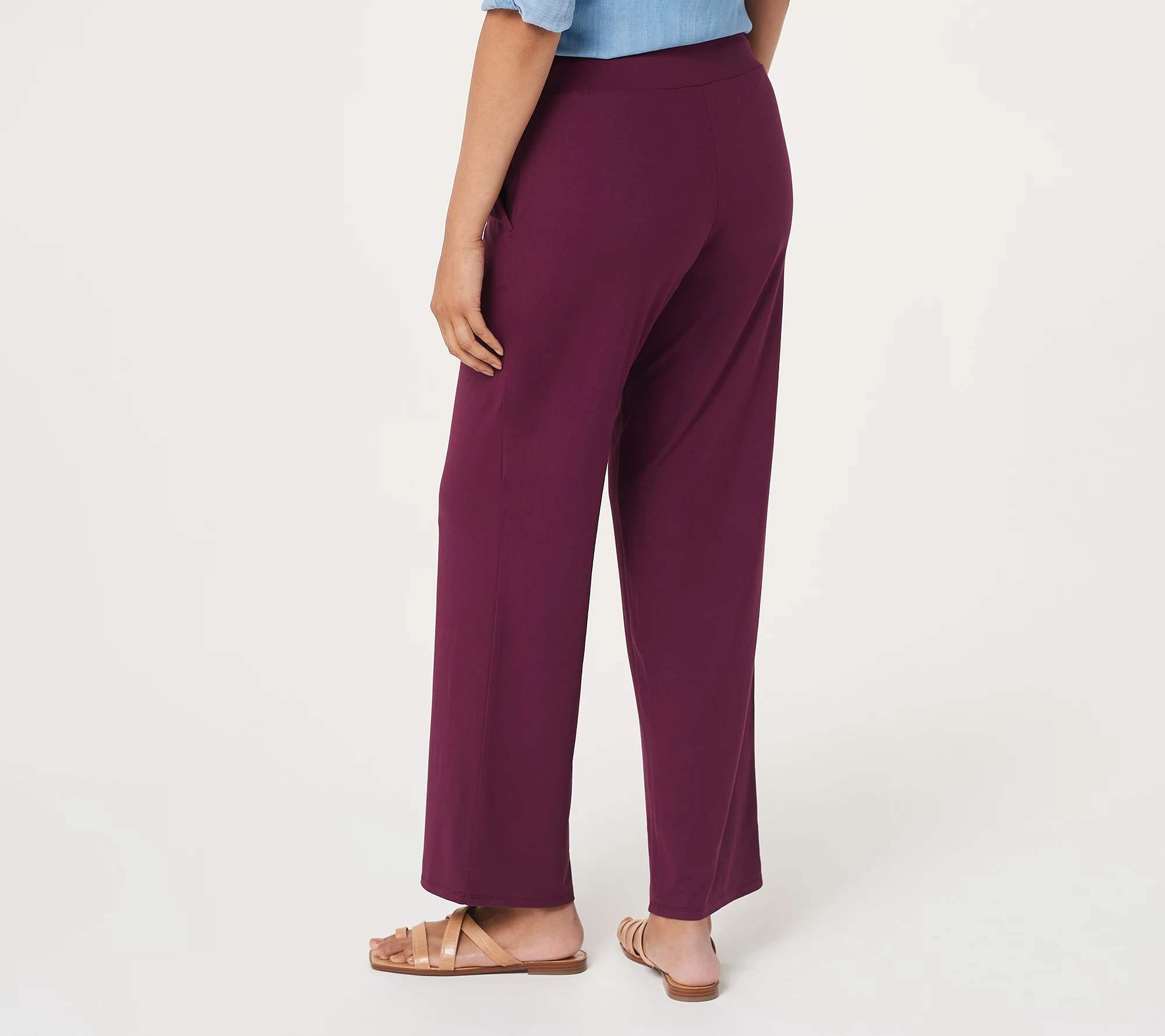 "As Is" Elizabeth & Clarke Straight Leg Pants with WaistShape