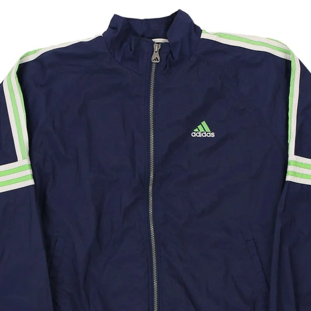 Adidas Shell Jacket - Large Navy Nylon