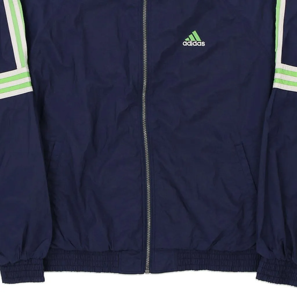 Adidas Shell Jacket - Large Navy Nylon