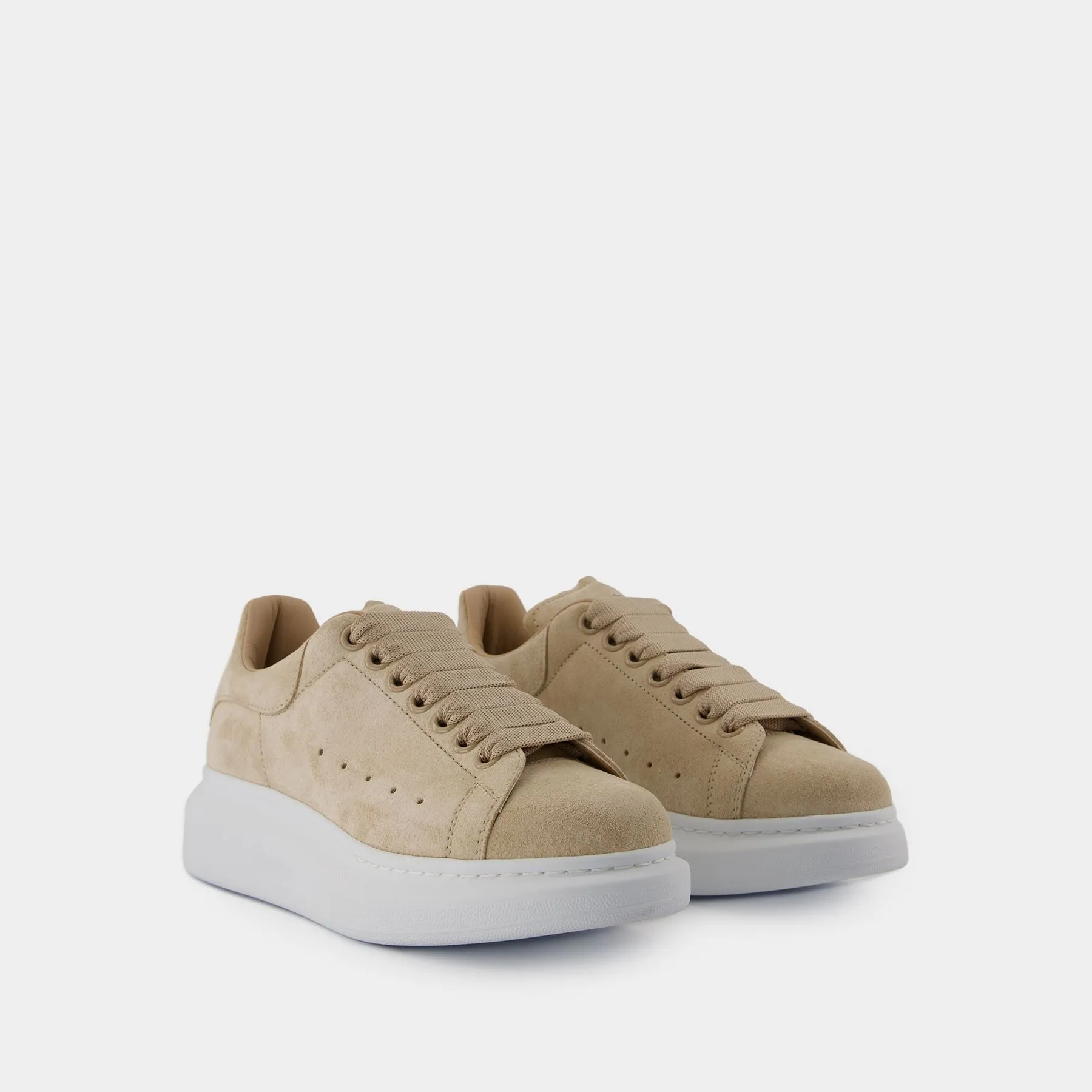 Alexander McQueen  Oversized Sneakers - Alexander McQueen - Leather - Beige