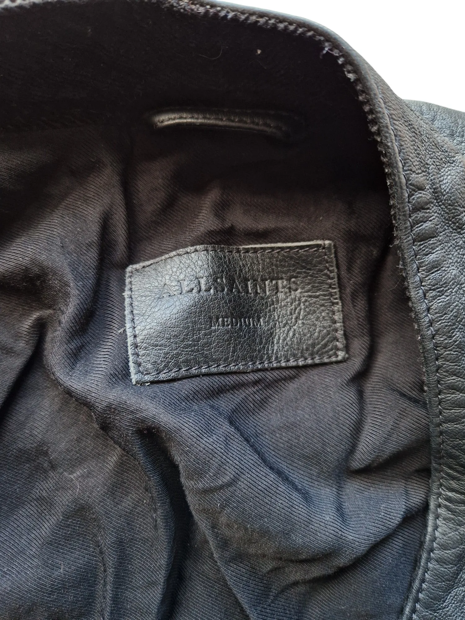 All Saints Leather Jacket - Size Medium