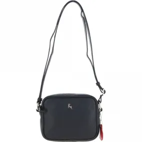 Ashwood Zip Top Leather Cross Body Bag Black: 63594