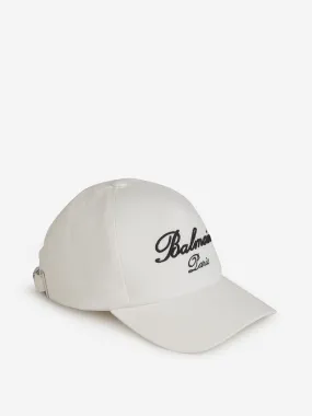 Balmain Logo Cotton Cap 