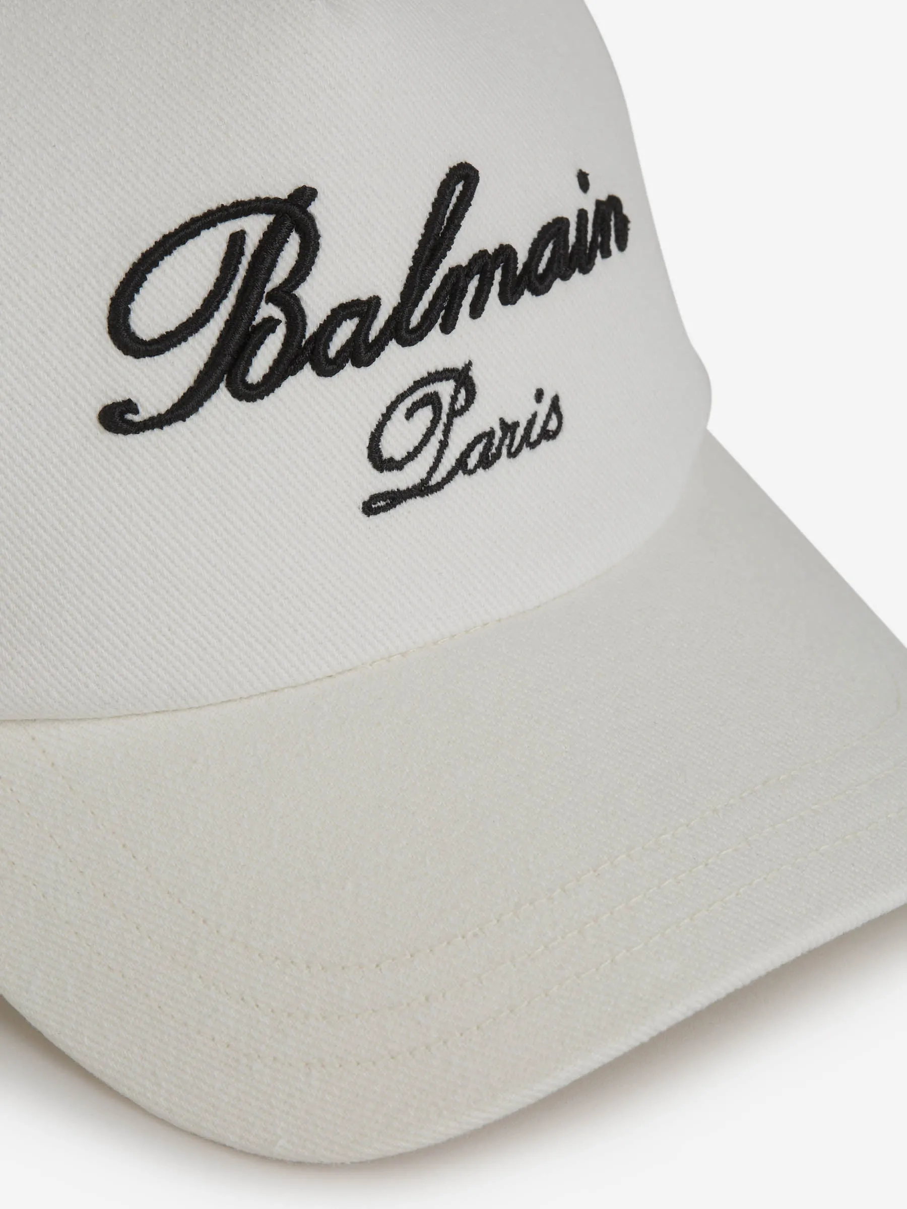 Balmain Logo Cotton Cap 