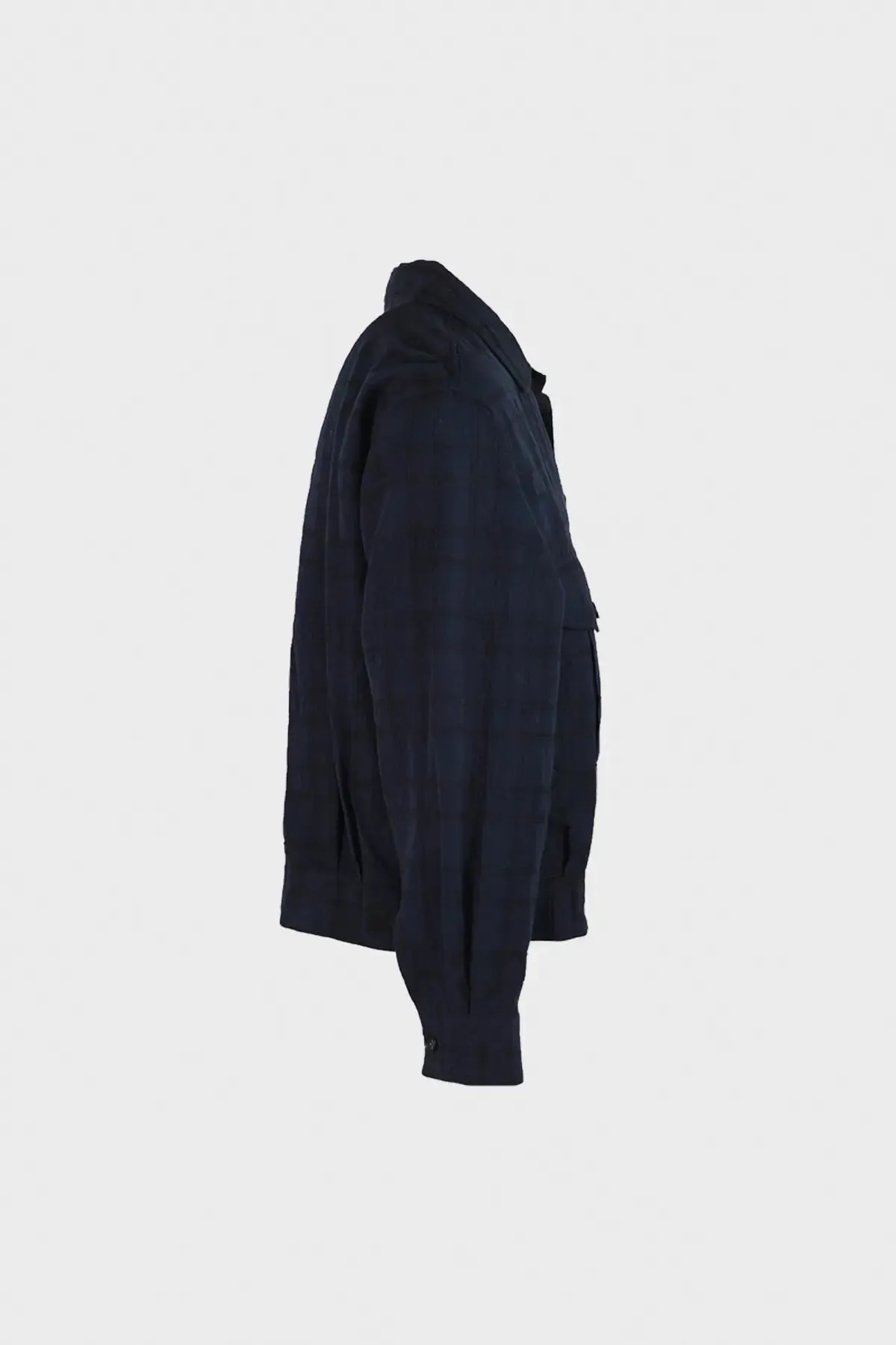 Battle Dress Jacket - Navy Linen Check