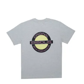 Bisous Skateboards - Circle T-Shirt - Ash Grey-