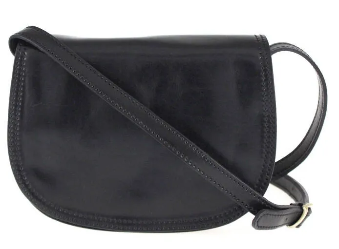 Black leather bag enila