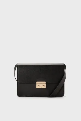 Black Saffiano Leather Anderson Crossbody