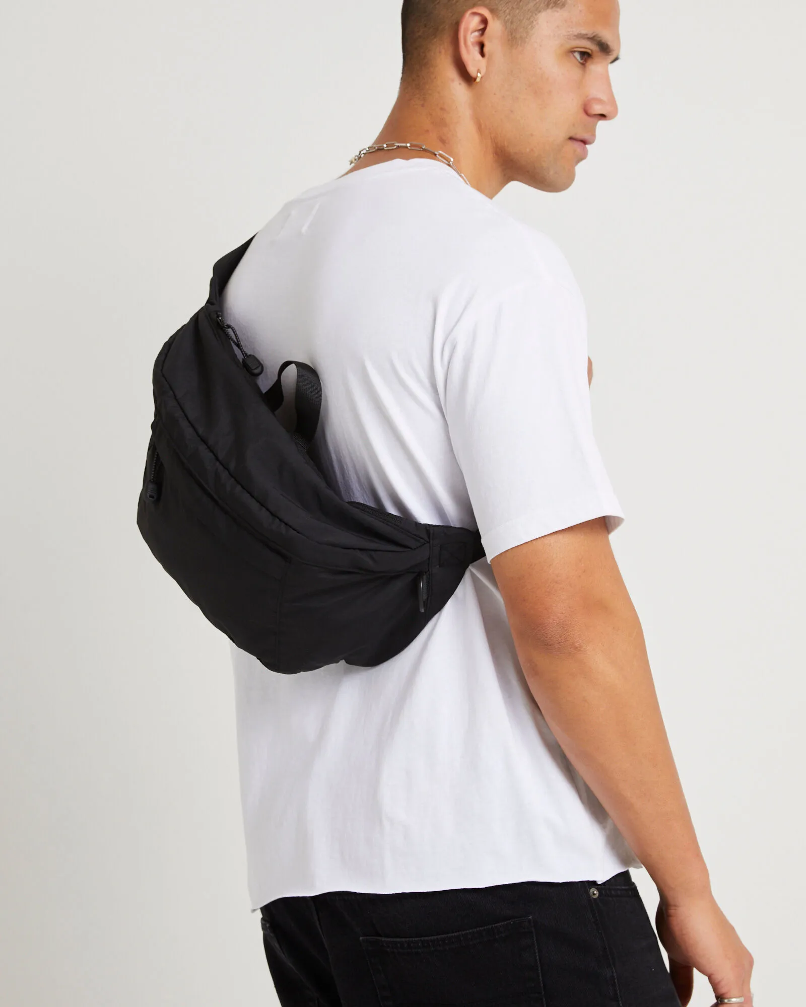 blacknoise/whiterain Porter Cross Body Bag