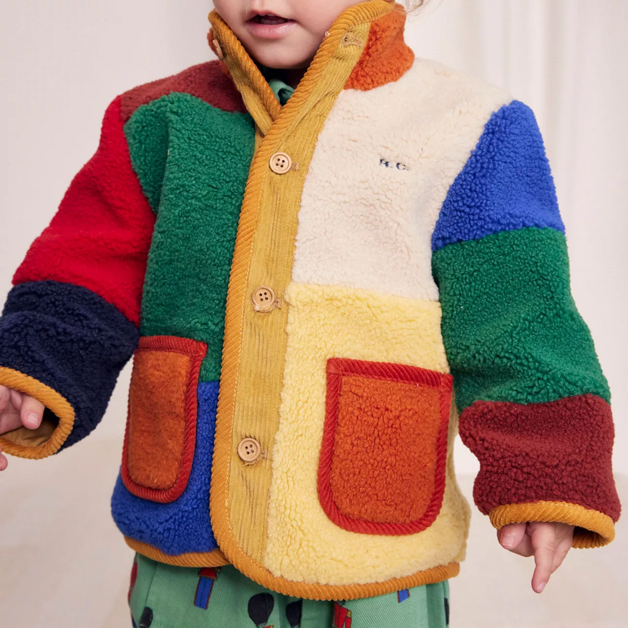 BOBO CHOSES Colour-Block Logo Jacket - Multi