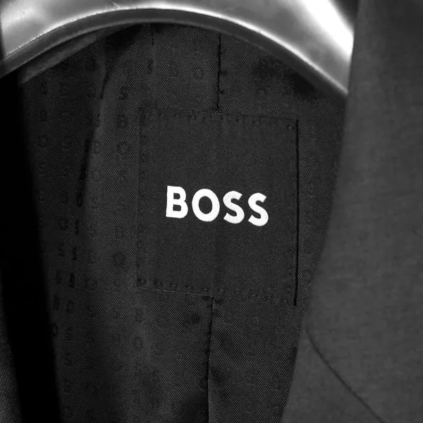 BOSS BLACK Boss Slim Fit Virgin Wool Serge Jacket - Grey (Piece 1)