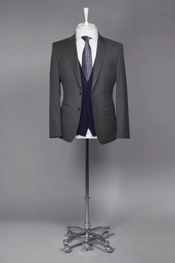 BOSS BLACK Boss Slim Fit Virgin Wool Serge Jacket - Grey (Piece 1)