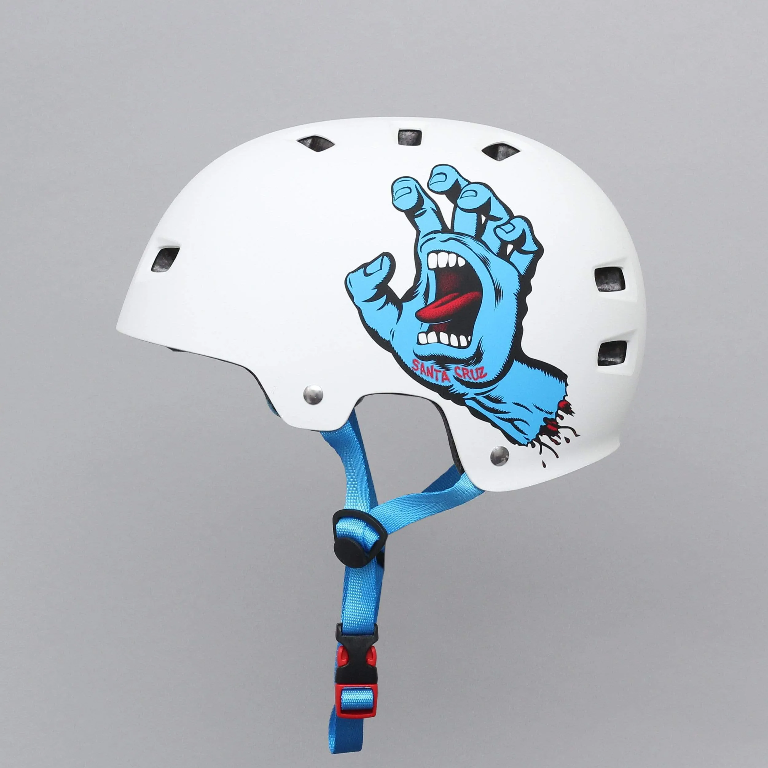 Bullet X Santa Cruz Screaming Hand Helmet Matt White