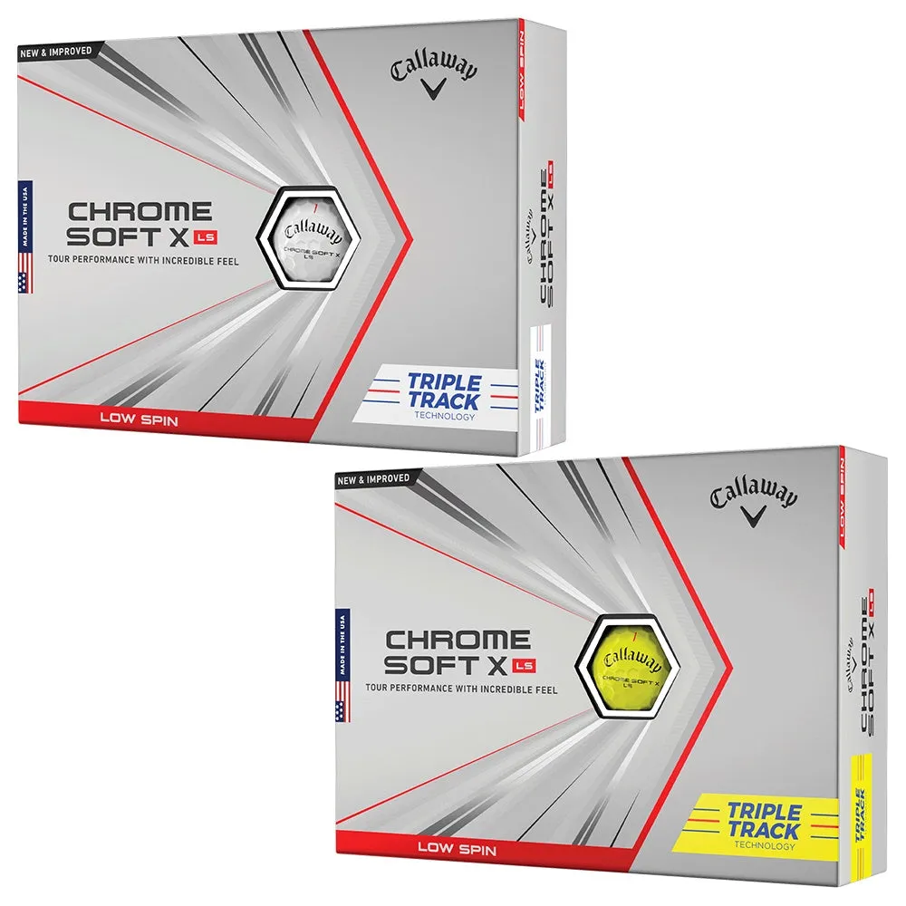 Callaway Chrome Soft X LS Triple Track Golf Balls 2021