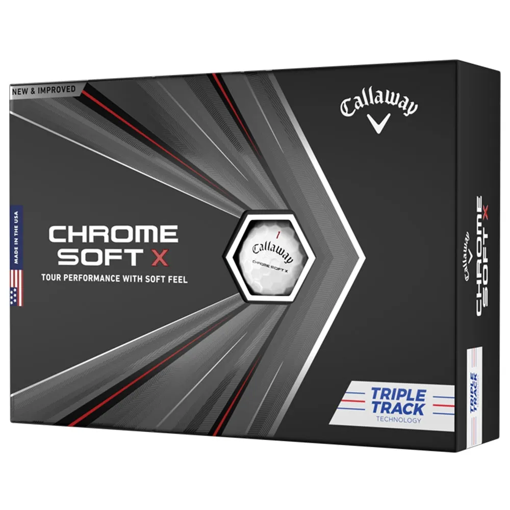 Callaway Chrome Soft X Triple Track Golf Balls 2020