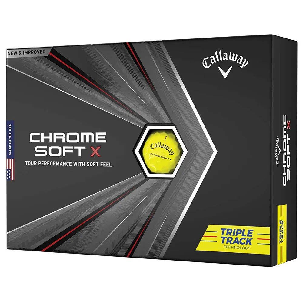 Callaway Chrome Soft X Triple Track Golf Balls 2020