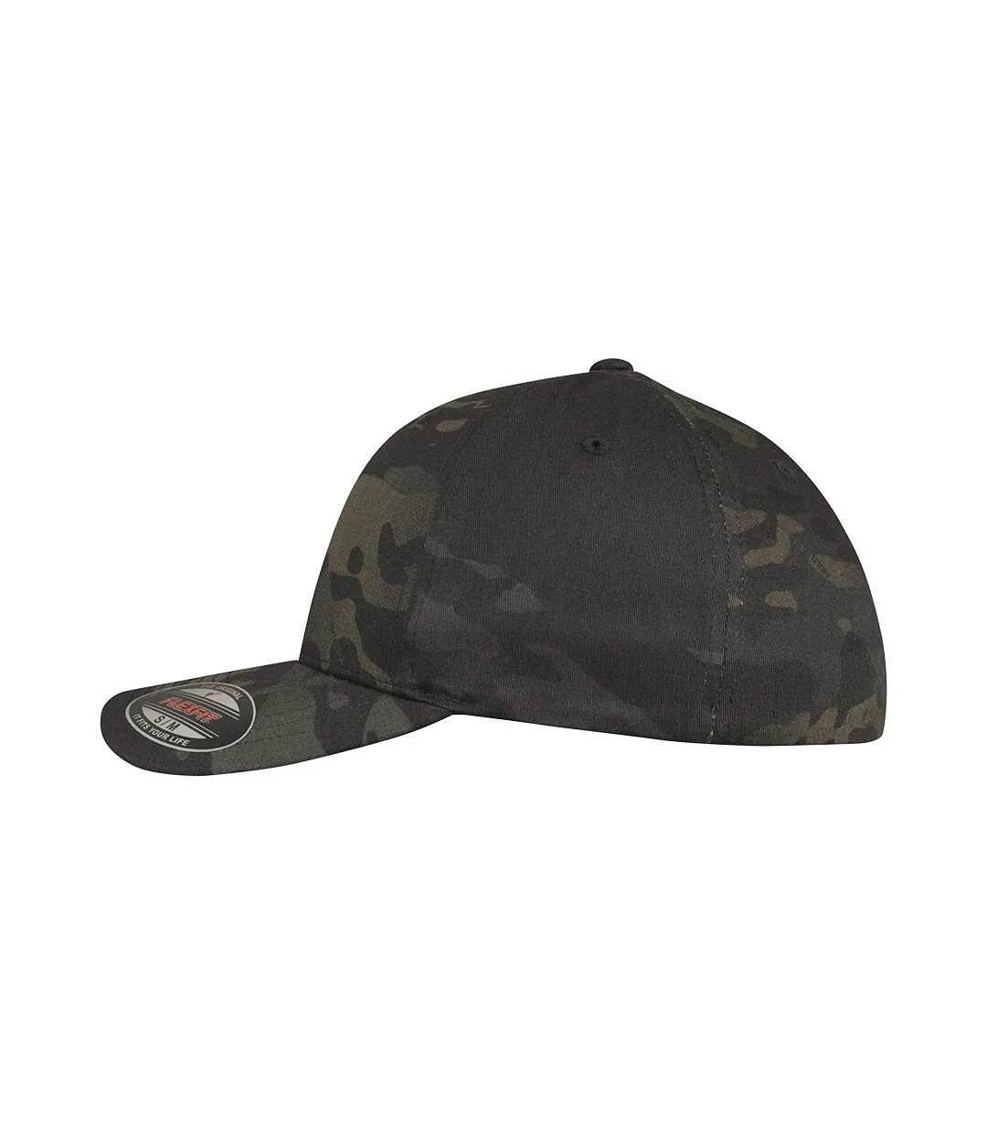 Camouflage cap black Flexfit