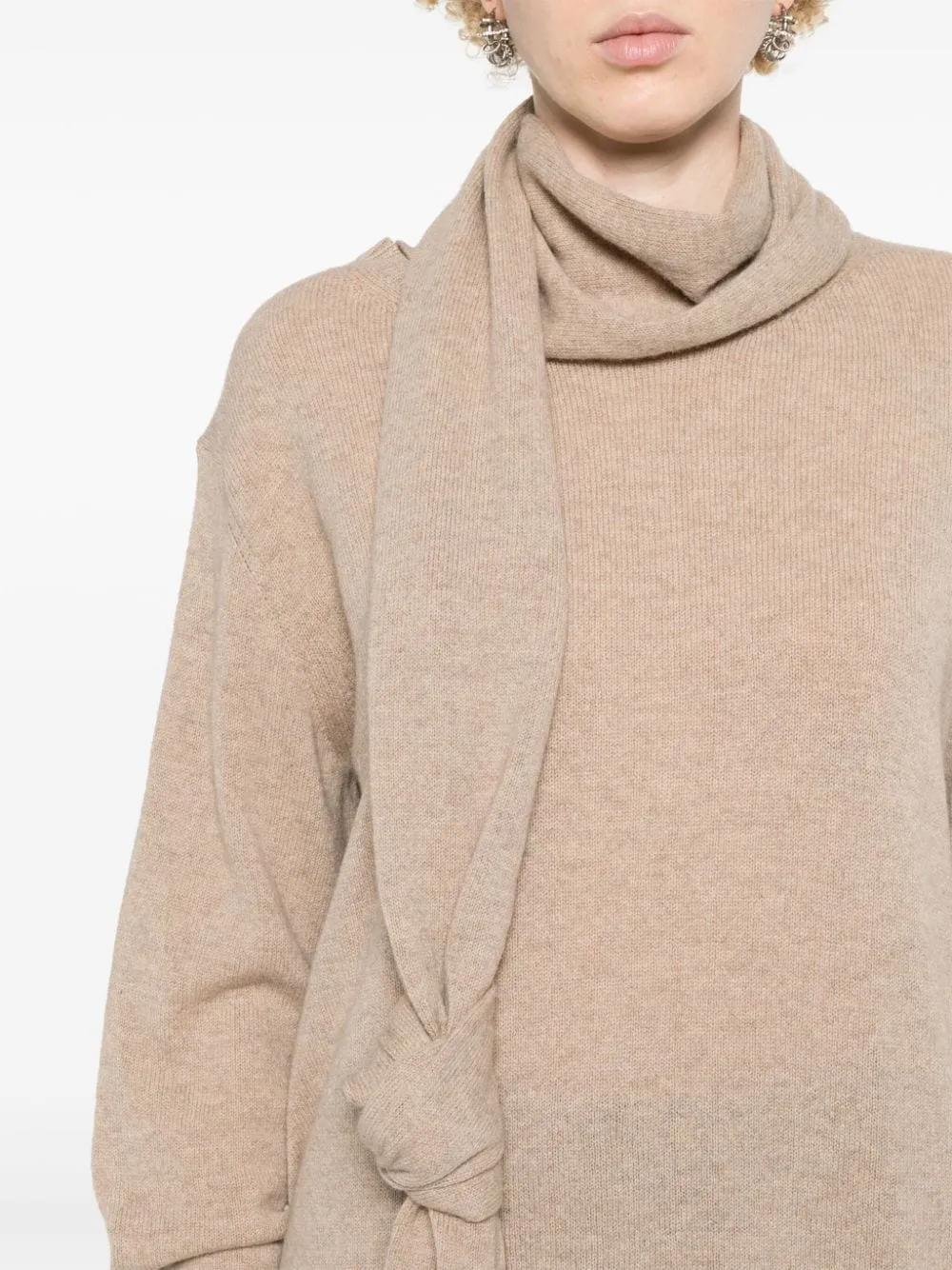 CASHMERE SCARF JUMPER