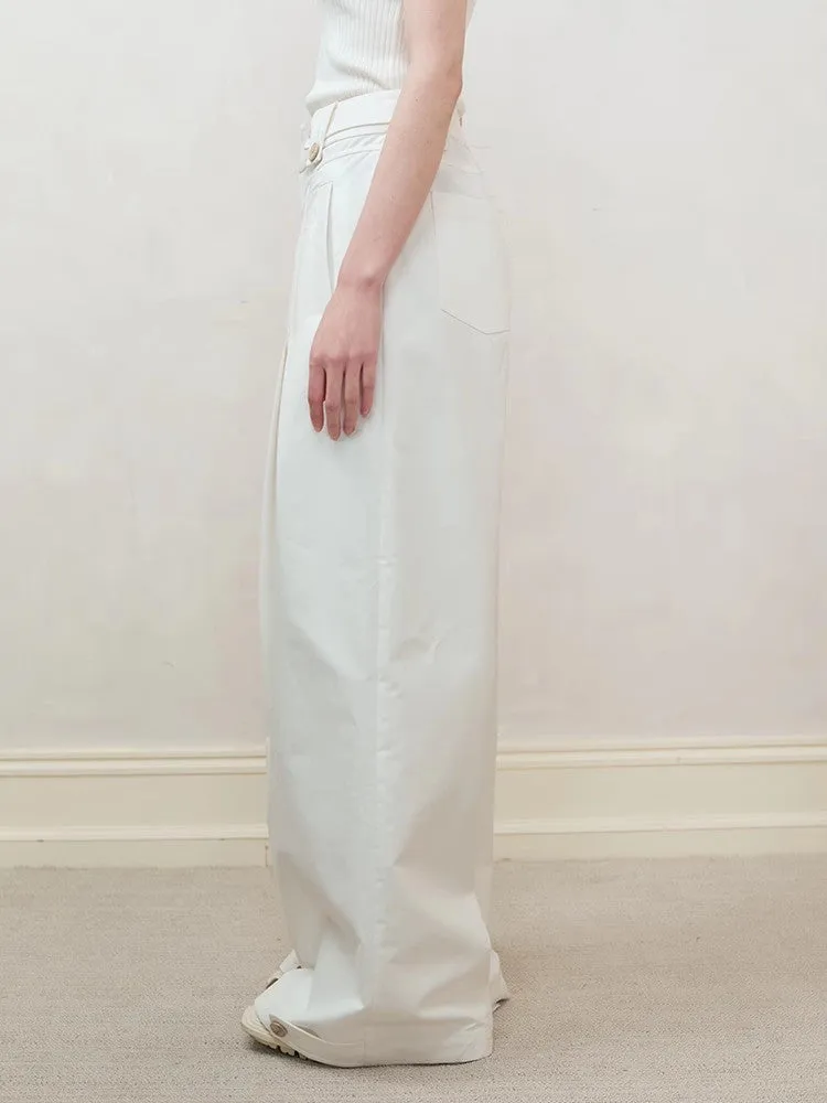 Casual Straight Simple Chic Wide-Pants