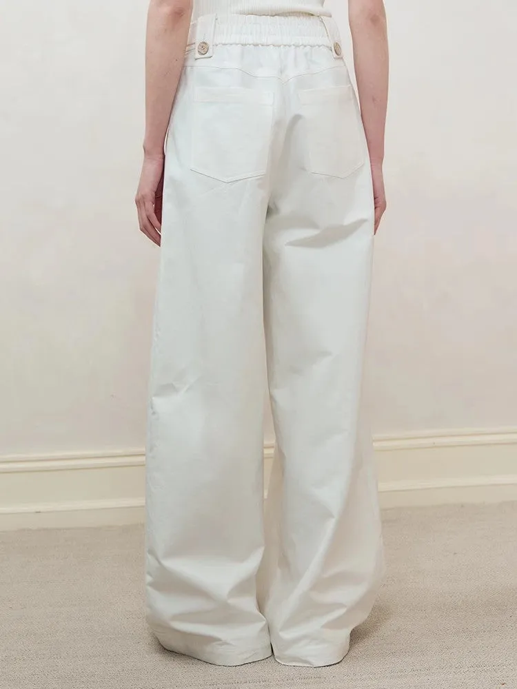 Casual Straight Simple Chic Wide-Pants