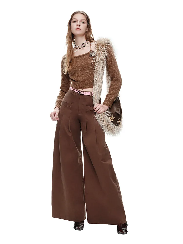 Casual Thick Flare Retro Cool Wide-Pants