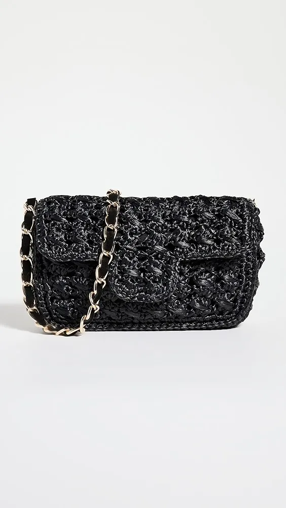 Caterina Bertini   Woven Shoulder Bag 