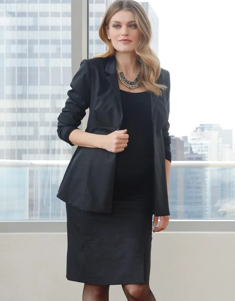 Charcoal Maternity Jacket