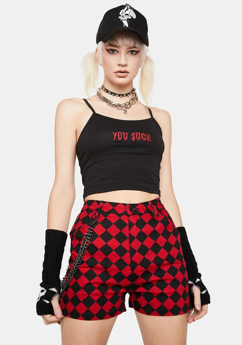 Checkmate Goth Shorts-