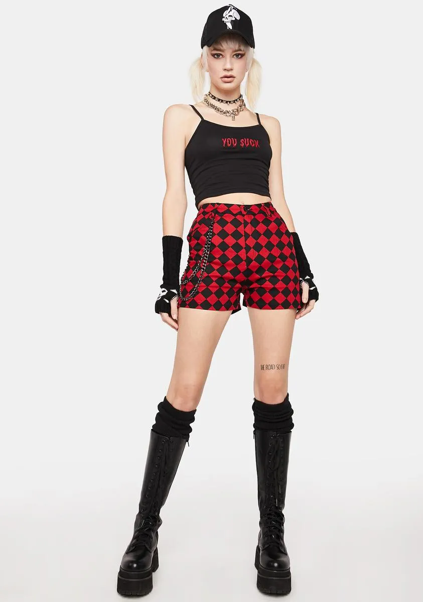 Checkmate Goth Shorts-