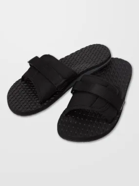 Eco Recliner Slide Sandals - BLACK GREY