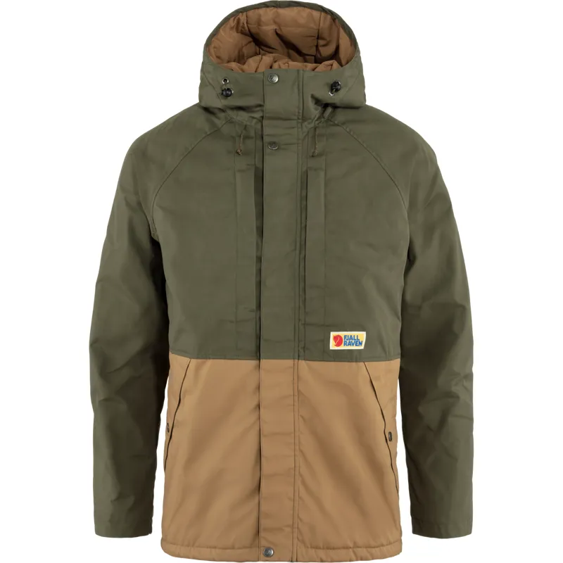 Fjallraven Mens Vardag Lite Padded Jacket Laurel Green/Buckwheat Brown