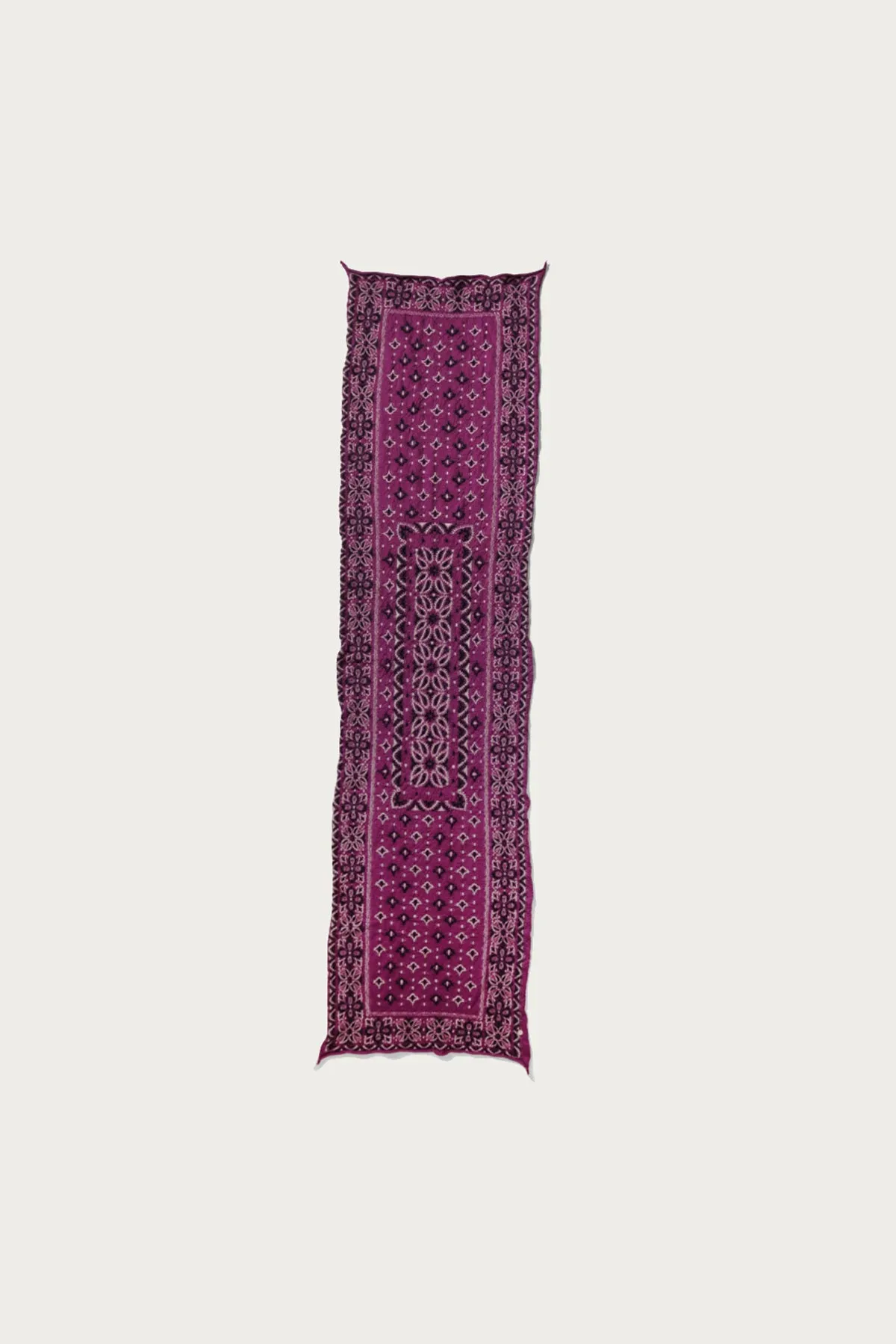 Fulling Wool Scarf Colorful BIG-MAMA BANDANA - Purple