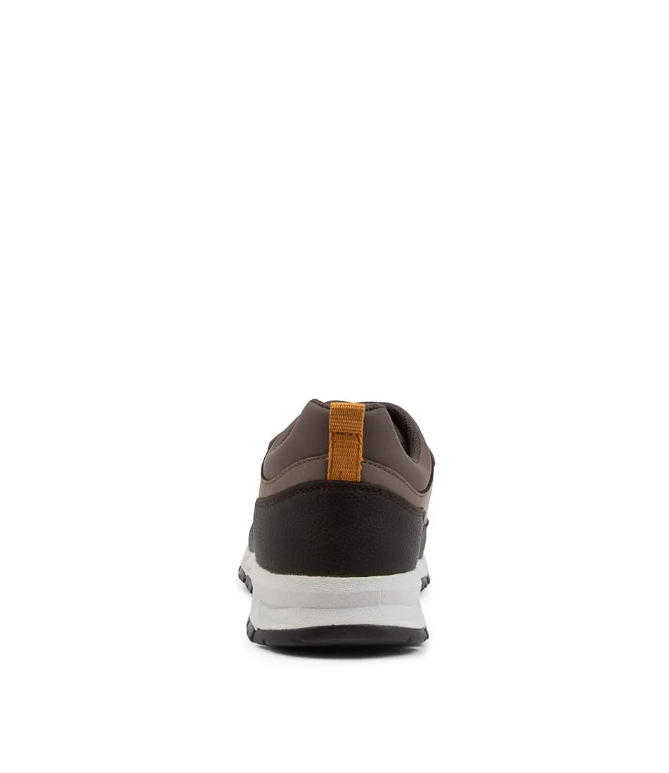 GEOX U Delray Dark Coffee Dove Grey Sneakers