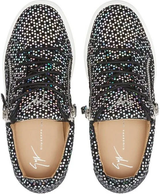 Giuseppe Zanotti Gail polka dot-print sneakers Black