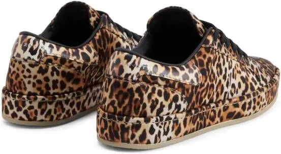 Giuseppe Zanotti GZ-City leopard-print sneakers Brown