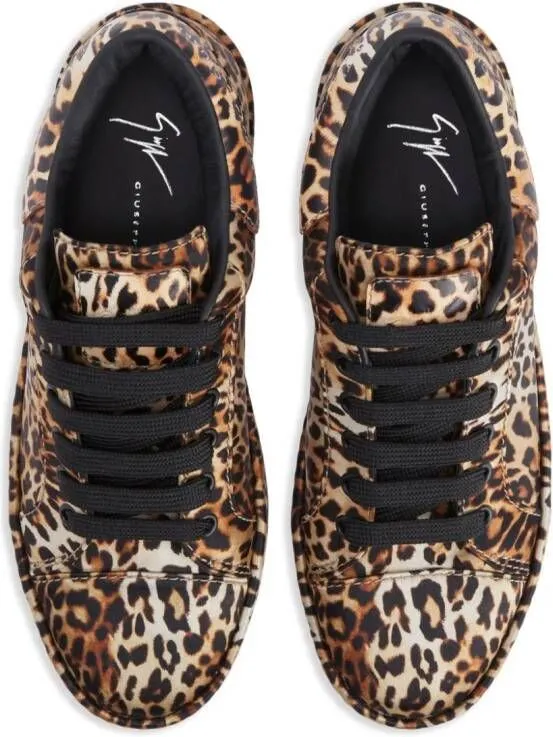 Giuseppe Zanotti GZ-City leopard-print sneakers Brown