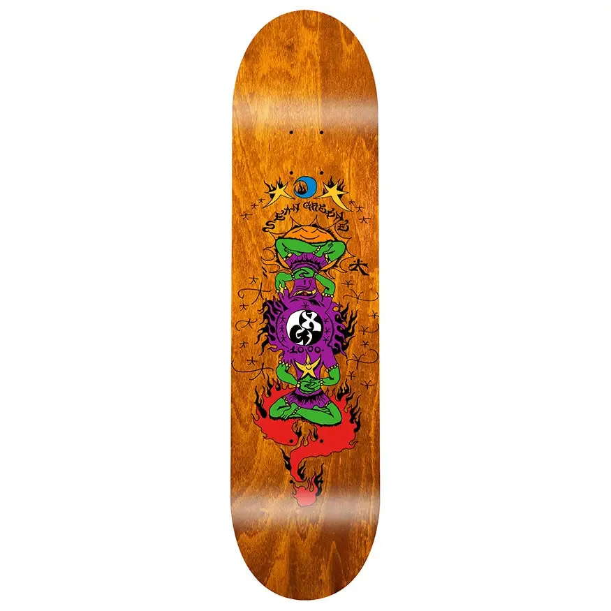 GX1000 Skateboards Burning Breath Greene Deck 8.375