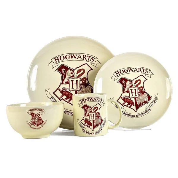 Harry Potter 4 Piece Stoneware Dinner Set