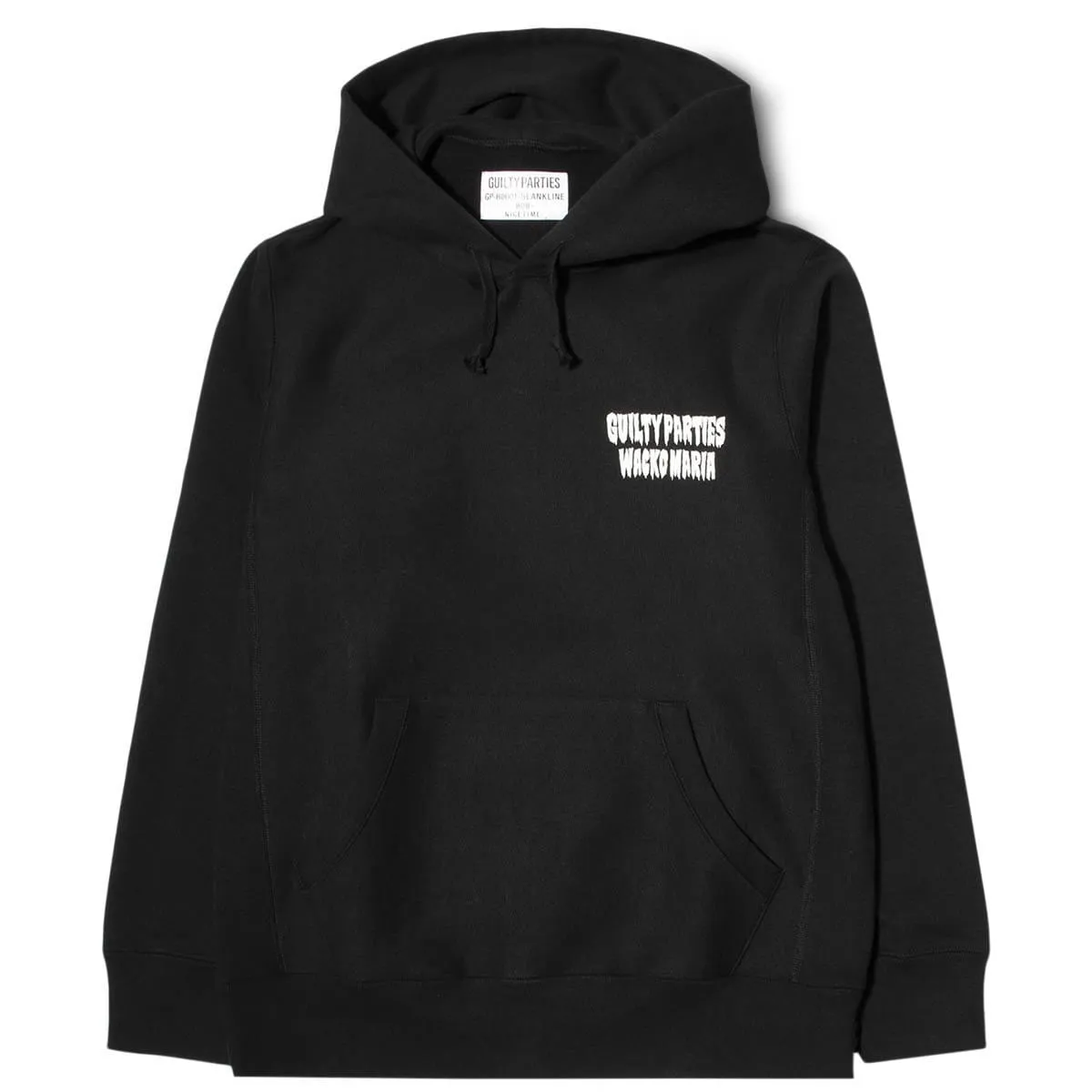 HEAVY WEIGHT PULLOVER HOODED SWEAT SHIRT ( TYPE-2 ) Black