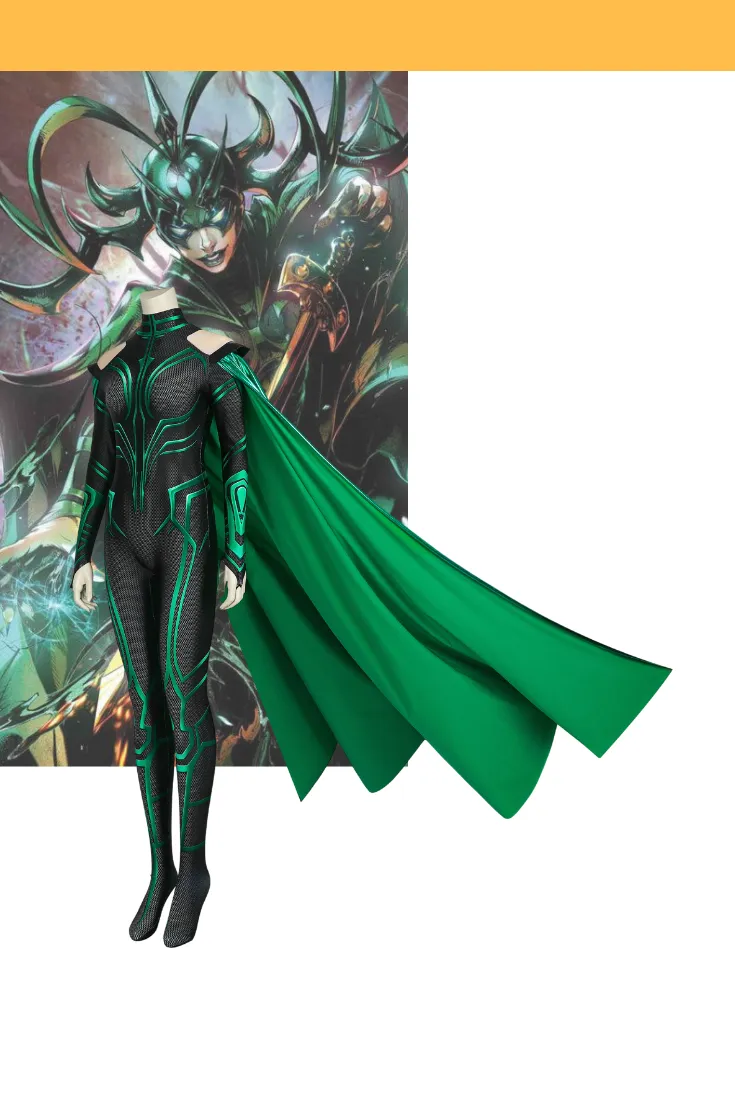 Hela Thor Ragnarok Digital Printed Cosplay Costume