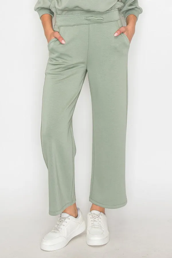 High Rise Straight Leg Pants