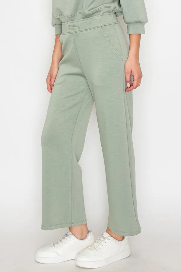 High Rise Straight Leg Pants