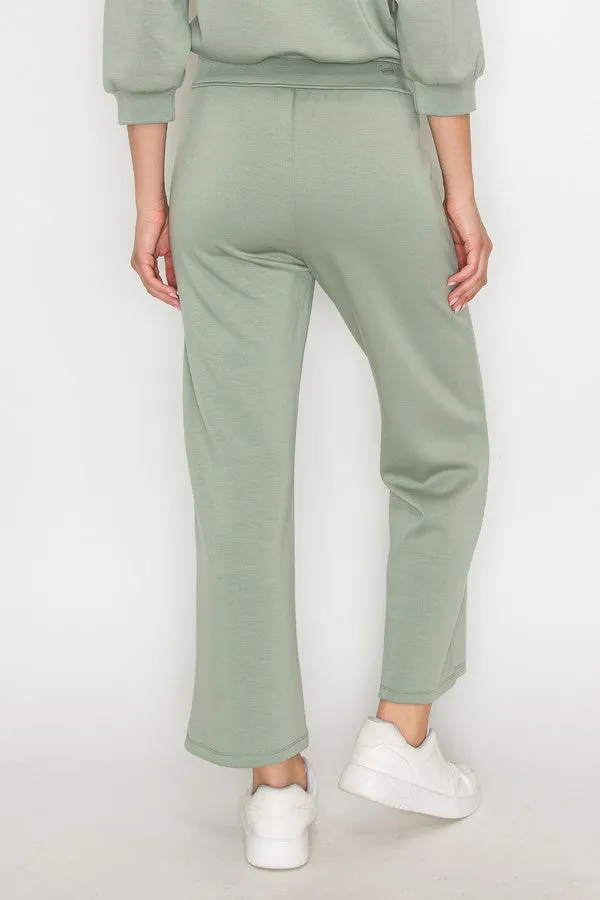 High Rise Straight Leg Pants