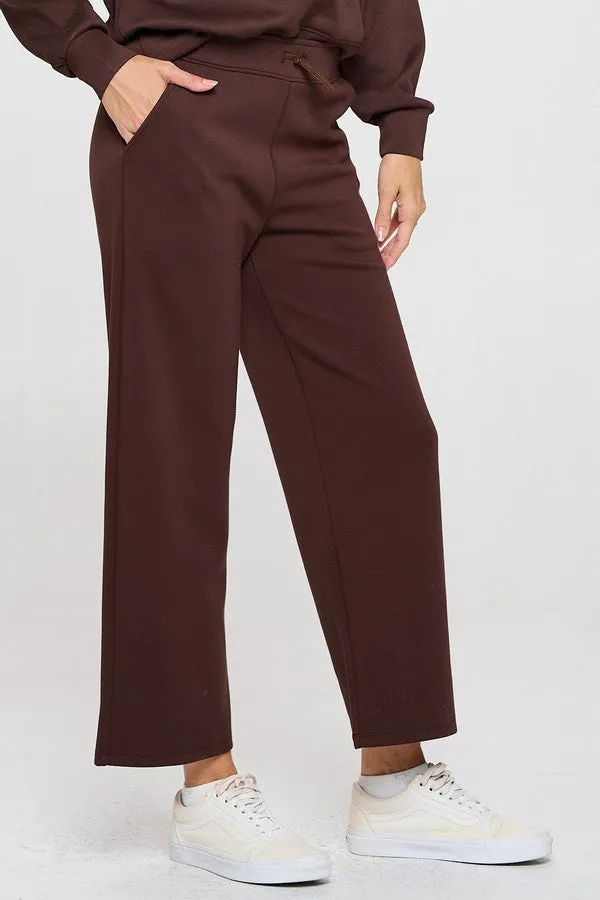 High Rise Straight Leg Pants