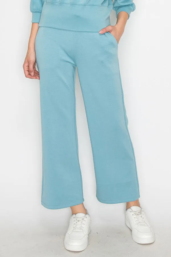 High Rise Straight Leg Pants