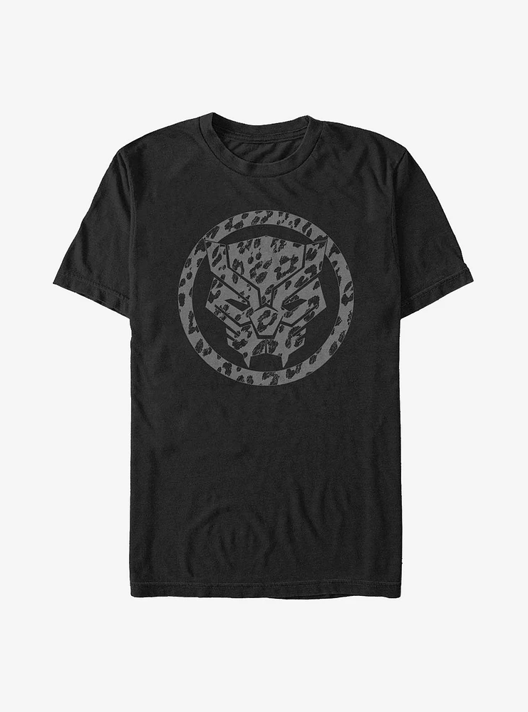 Hot Topic Marvel Black Panther Icon Leopard Fill T-Shirt