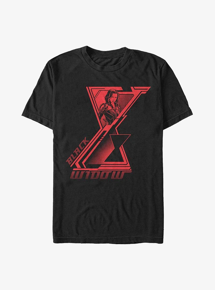 Hot Topic Marvel Black Widow Symbol T-Shirt