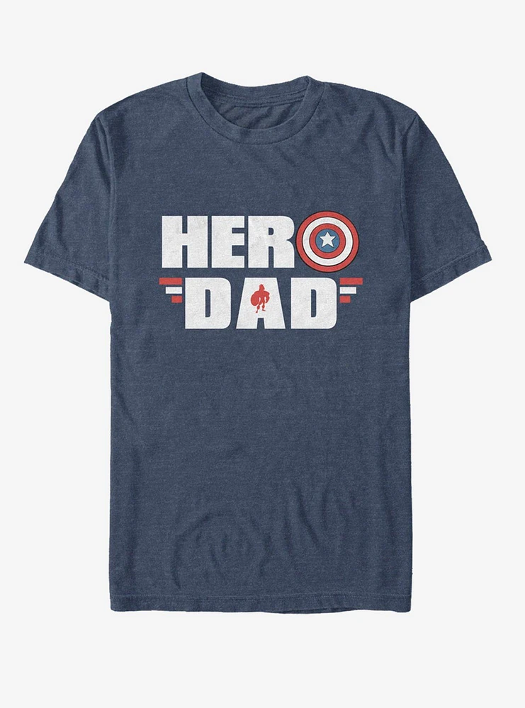 Hot Topic Marvel Captain America Hero Dad T-Shirt